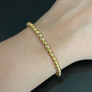 Beaded madewell gold tone cuff